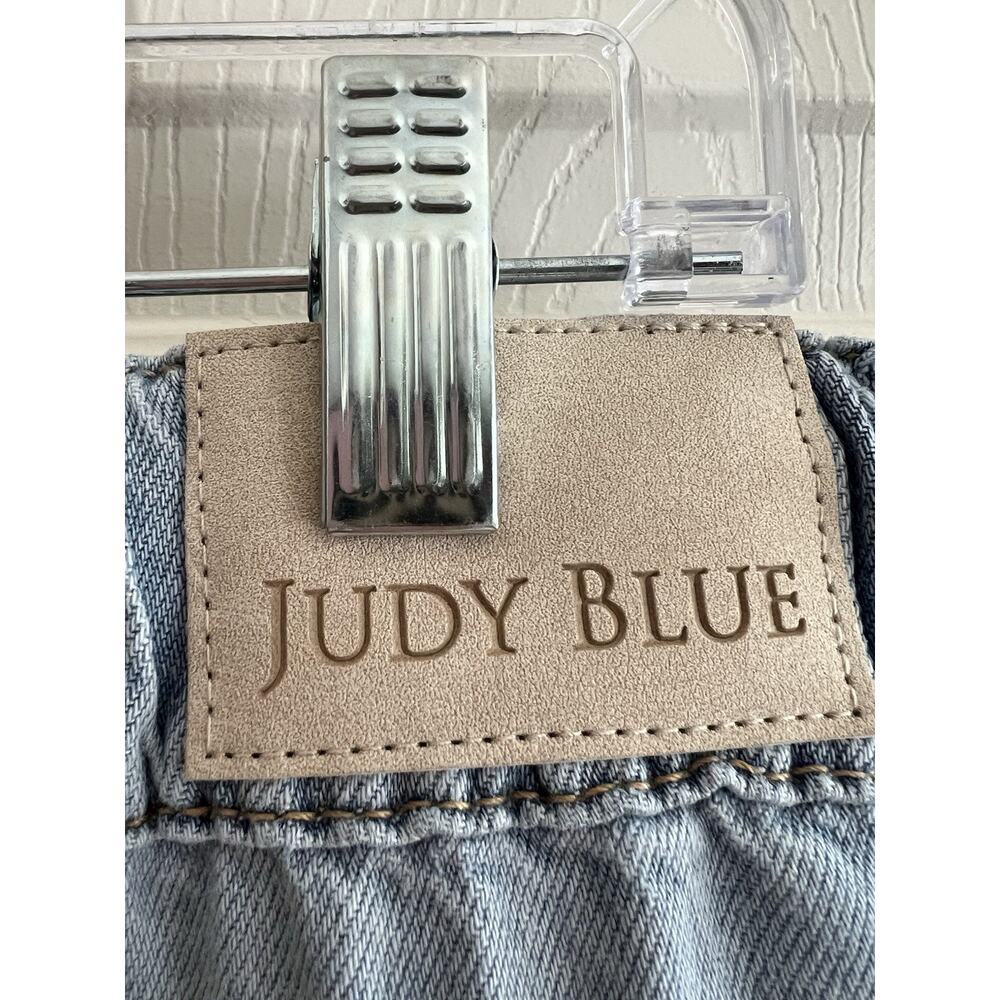 JUDY BLUE Light Palazzo Fit High Waist Featherweight Drawstring Jeans 14W NWT - Picture 9 of 16
